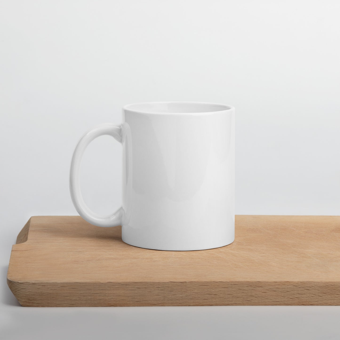 White Glossy Pieces Mug