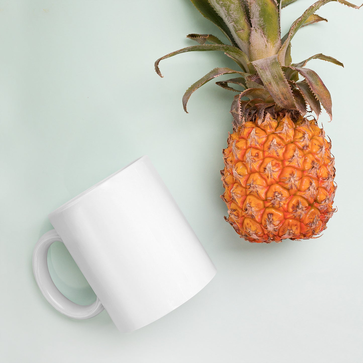 White Glossy Pieces Mug