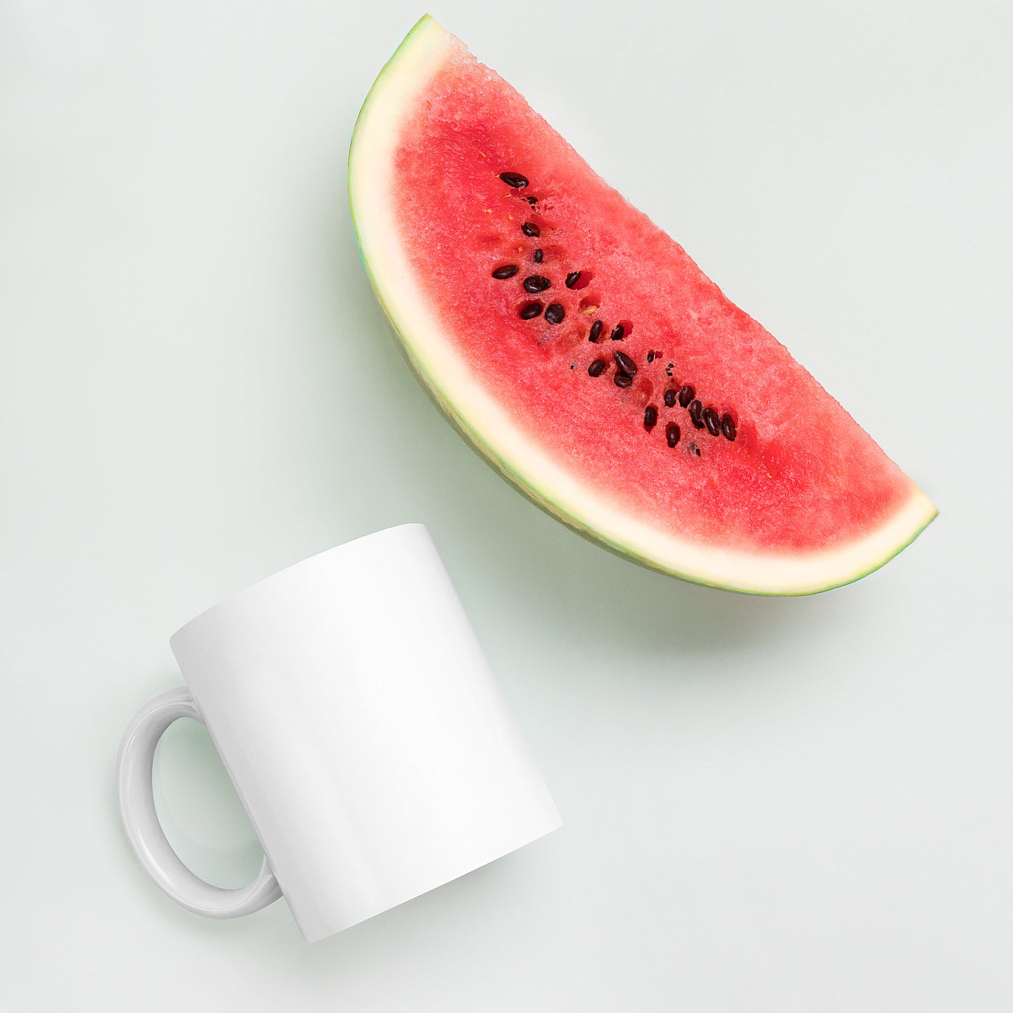 White Glossy Pieces Mug